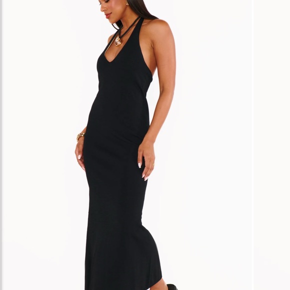 Show Me Your MuMu Dresses & Skirts - NEW Show Me Your Mumu Kate Halter Maxi Dress Knit stretchy chic size medium
